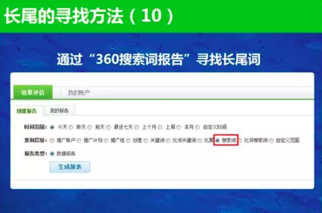 SEM寻找长尾词的方法-传播蛙