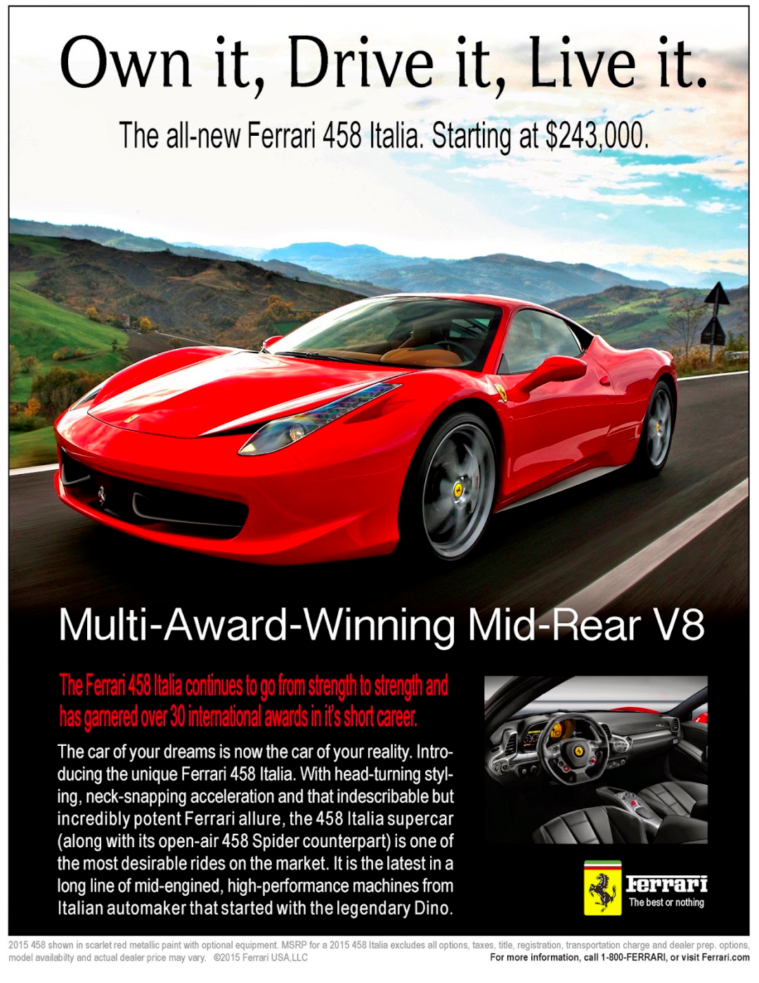 法拉利汽车品牌的神文案-传播蛙