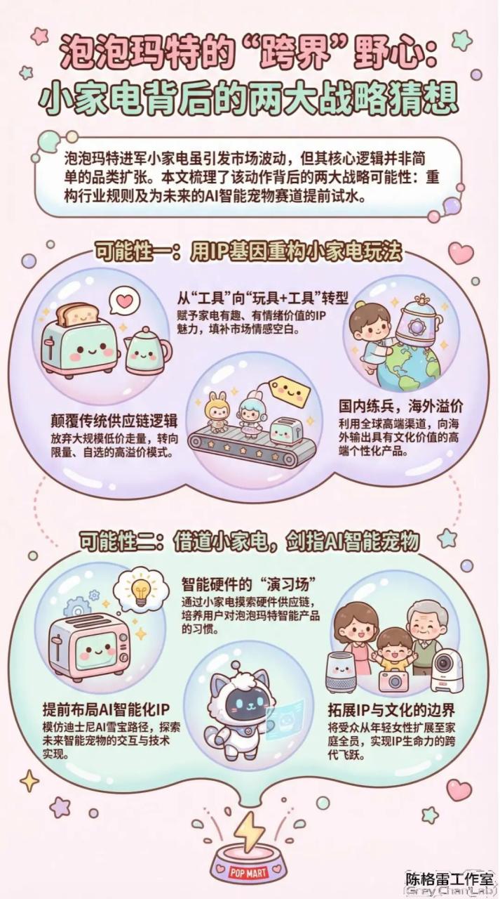 泡泡玛特做小电家的品类逻辑和玩法-传播蛙