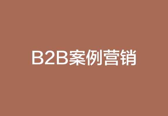 B2B案例营销的九大招式