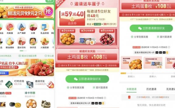 叮咚买菜邀请有礼活动案例点评