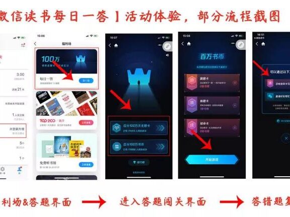 微信读书每日一答瓜分无限卡活动玩法拆解