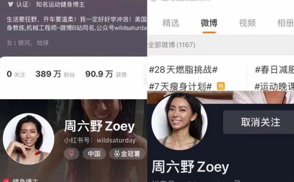 B站健身up主“周六野Zoey”的爆红运营秘籍