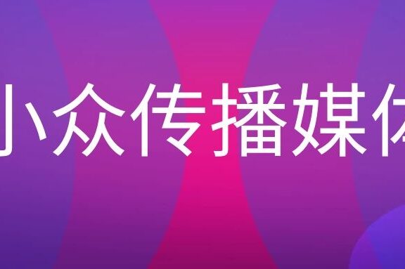 小众传播媒体的类型