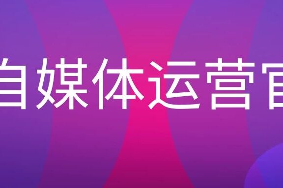 自媒体运营官主要做什么?