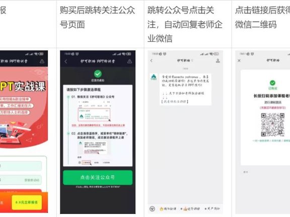 秒可职场抖音8.9元购PPT课案例拆解