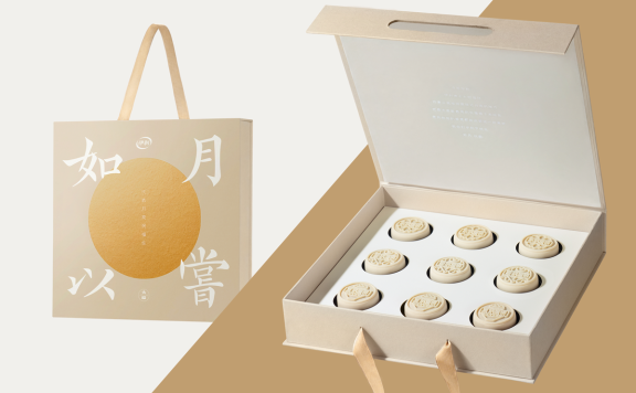 伊利联合大昭福饼的中秋节品牌创意广告