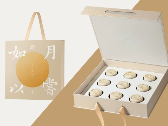 伊利联合大昭福饼的中秋节品牌创意广告