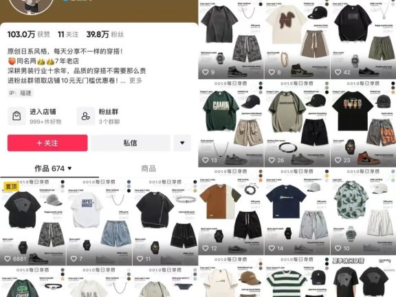 揭秘抖音图文男装玩法