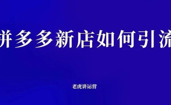 拼多多新店如何引流