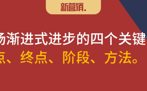 市场渐进式进步的四个关键词