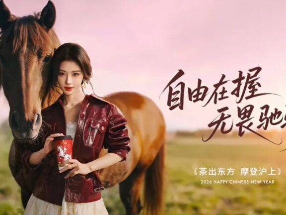 沪上阿姨携手鞠婧祎的马年营销创意