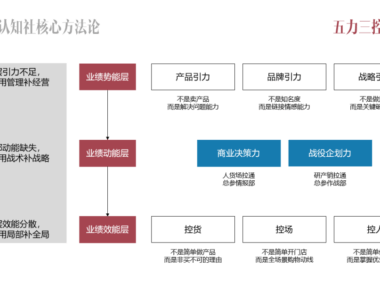 业绩型品牌的五力三控模型