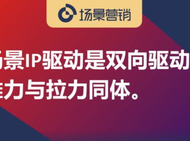 品牌渠道双驱动到场景IP双驱动